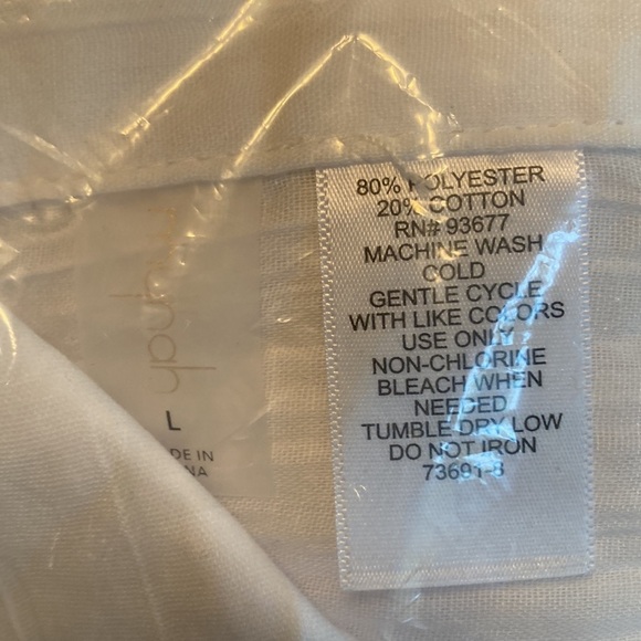 🌸NIP MYNAH Womens Button Down Shirt Swimsuit Cover - size Large - Picture 9 of 9